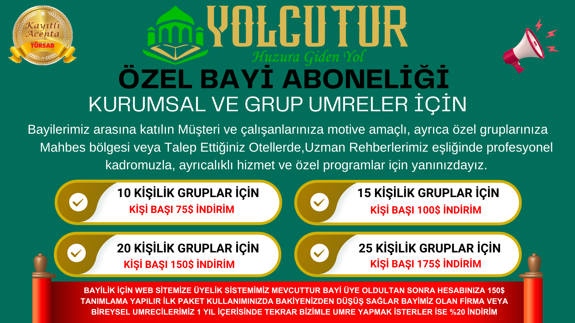 16 ARALIK REGAİB KANDİLİ UMRESİ 19 GÜN	